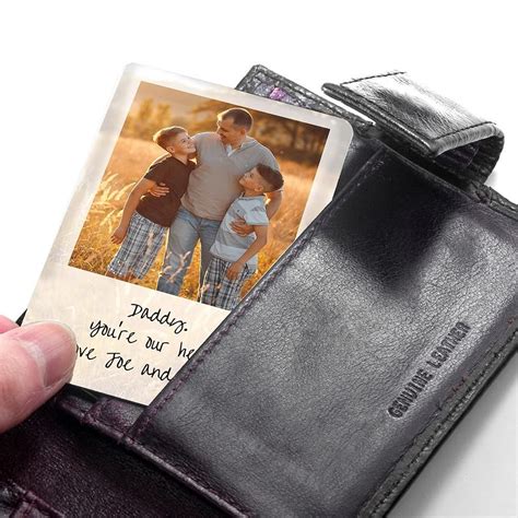 Free personalization & fast shipping. Personalised Dad's Photo Wallet Keepsake | Personalized ...