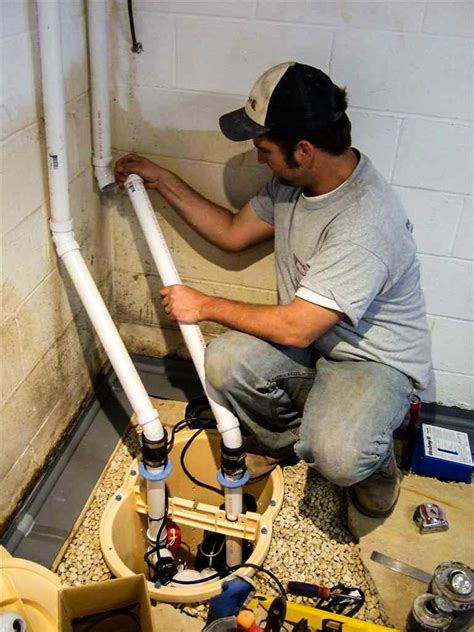 Basement Waterproofing Sump Pump And Waterguard Installation In
