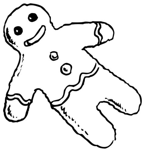 A Gingerbread Man Coloring Page Download Print Or Color Online For Free