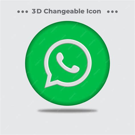 Premium Vector Realistic 3d Whatsapp Icon Design