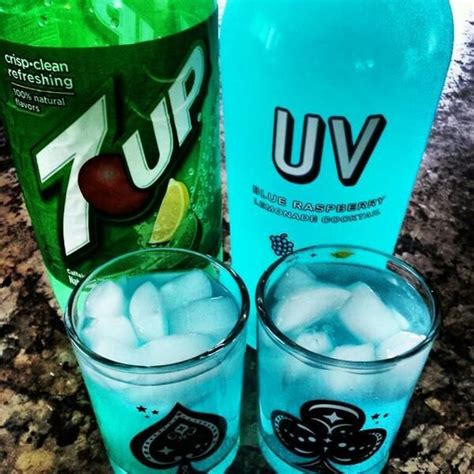 Uv Blue Vodka Lemonade Mix With A Splash Of 7up Raspberry Vodka