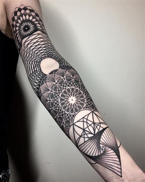 Tattoo Art By Brian Geckle Geometric Sleeve Tattoo Tattoos Sleeve