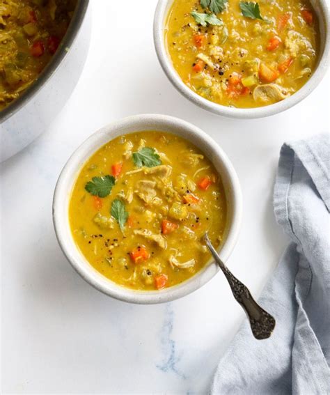 So this is completely inspired by my thailand trip from last year. Curry Chicken Soup (Stove or Instant Pot!) | Detoxinista