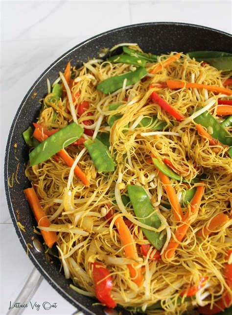The whole grains are broken and ground into a fine powder before being mixed with water. Vegan Singapore Noodles Recipe | Gluten Free