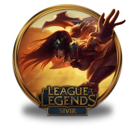 Sivir Visual Upgrade Icon League Of Legends Gold Border Iconpack Fazie69