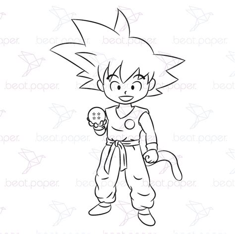 Santo Disparates Observación Dibujos De Goku Para Colorear Sello Subir