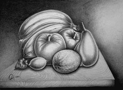 I really love the sketchy style of this drawing. composition black and white still life drawing - Google ...