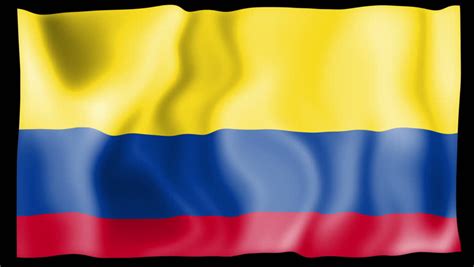 Colombia Flag Stock Footage Video Shutterstock