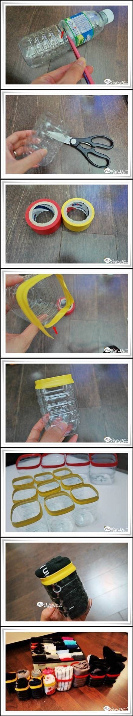 This intimate clothes type definitely requires a separate storage space. DIY Plastic Bottle Underwear Organizer Pictures, Photos ...