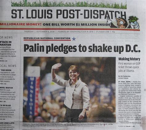St Louis Post Dispatch Front Page