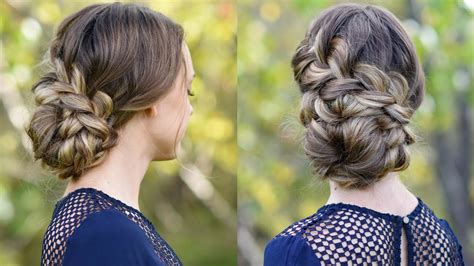 They love and get excited about all things cute and pretty, and so for the hairstyles too! French Braid Updo | Homecoming Hairstyle | Cute Girls ...