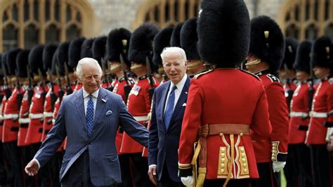 Biden Visit President Leaves Windsor Castle After Meeting King Bbc News