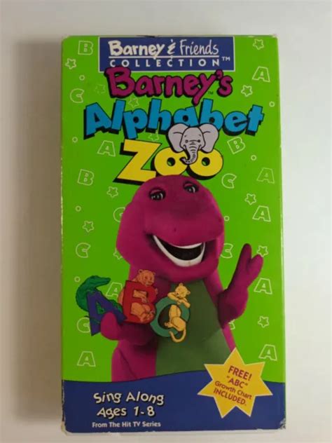 Barneys Alphabet Zoo Vhs 1994 Barney And Friends Collection Children