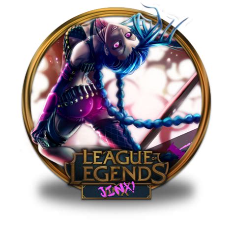 Jinx Unofficial Icon League Of Legends Gold Border