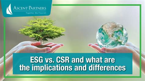 Esg Vs Csr And What Are The Implications And Differences