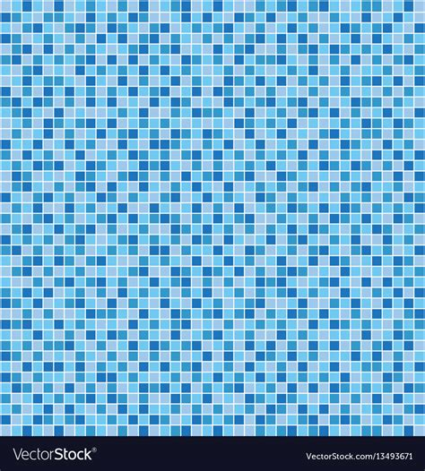 Blue Mosaic Tile Seamless Pattern Royalty Free Vector Image