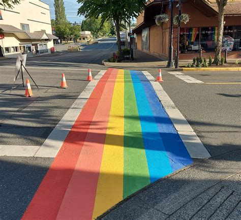 The Rainbow Crosswalk Mayor Bob Wells