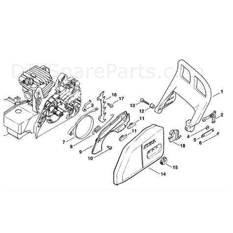 Stihl Ms 250 Chainsaw Ms250 Parts Diagram Chain Brake