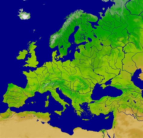 Die europakarte / landkarte von europa. Gewässer In Europa Karte | My blog