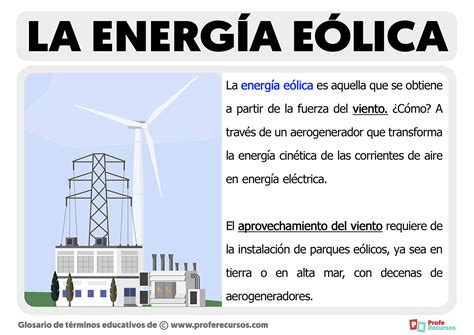 Qu Es La Energ A E Lica