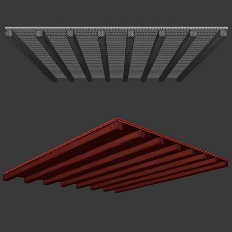 Wooden Ceiling 3d Model Cgtrader