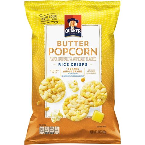 Quaker Rice Crisps Butter Popcorn 303 Oz Bag