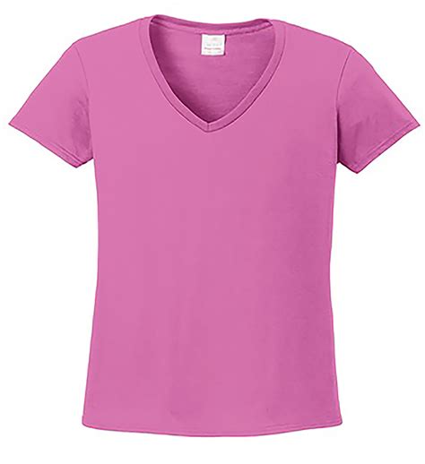 Gildan® Ladies Heavy Cotton™ 100 Cotton V Neck T Shirt 5v00l