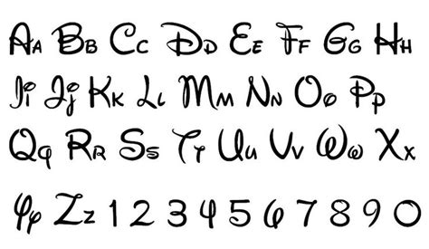 7 Best Alphabet Disney Font Printables