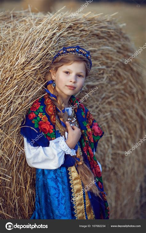 Traditional Russian Dress Blue