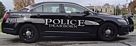 Dearborn Mi Police Patrol Supervisor 9 Ford Interceptor Slicktop