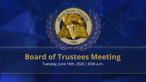 Board Of Trustees Meeting 06162020