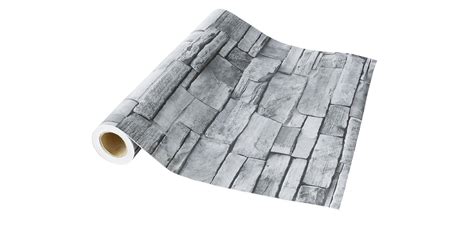 Fliesen in holzoptik im hornbach onlineshop & im markt: Deko Folie selbstklebend 10mx45cm steine-grau Melinera ...
