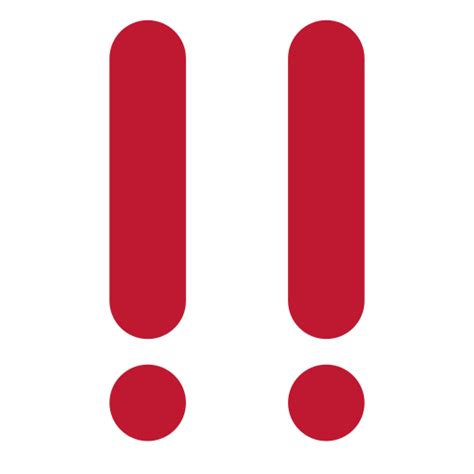 Signo De Exclamación Rojo Png Hd Png Mart