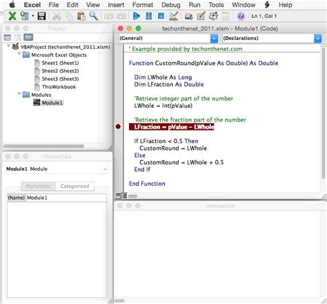 Ms Excel For Mac Vba Debugging Introduction