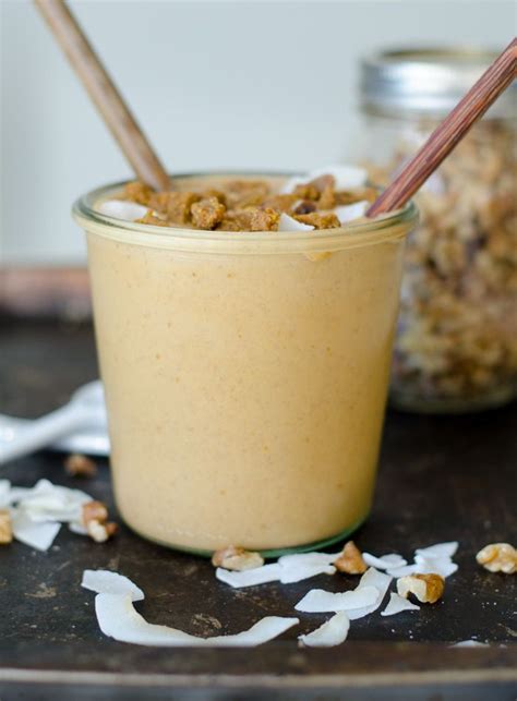 Vegan protein smoothie recipe berries butter. Peanut Butter Pumpkin Smoothie | Recipe | Pumpkin smoothie ...