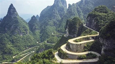 Wonders Of The World Tianmen Mountain Road Zhangjiajie China Youtube