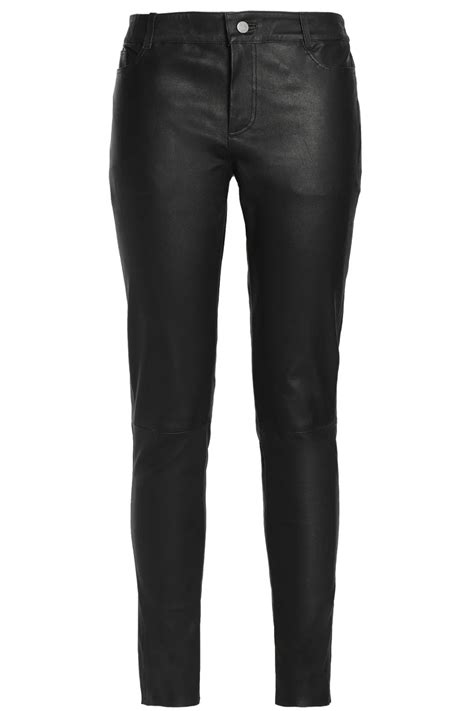 Black Leather Skinny Pants Sale Up To Off The Outnet Muubaa