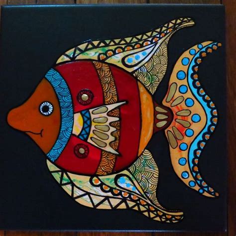 Fish Art Fish Painting Whimsical Art