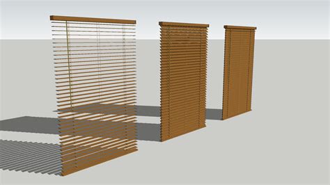 Lo Poly Wooden Blinds 3d Warehouse
