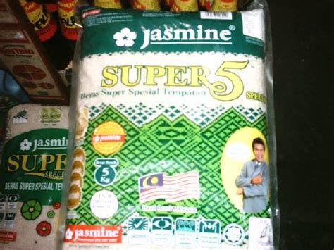 Cook jasmine super5 special beras super import rice 煲饭. MALAYSIA Beras Jasmin Super 5 - Groceries product