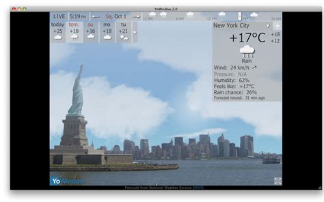 Yowindow Weather Mac App Review An Attractive Weather App