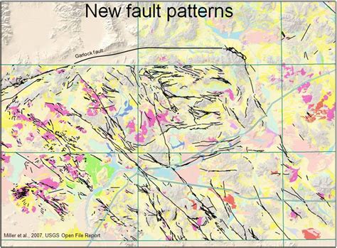 Map of the garlock fault zone. Great Basin Fault Map