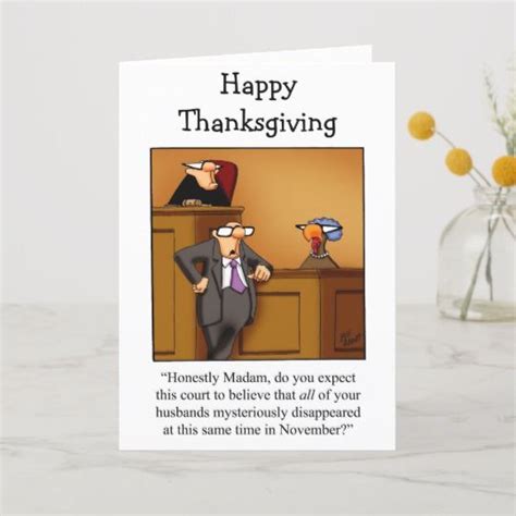 Funny Happy Thanksgiving Greeting Card Enjoy Spreading The Laughter