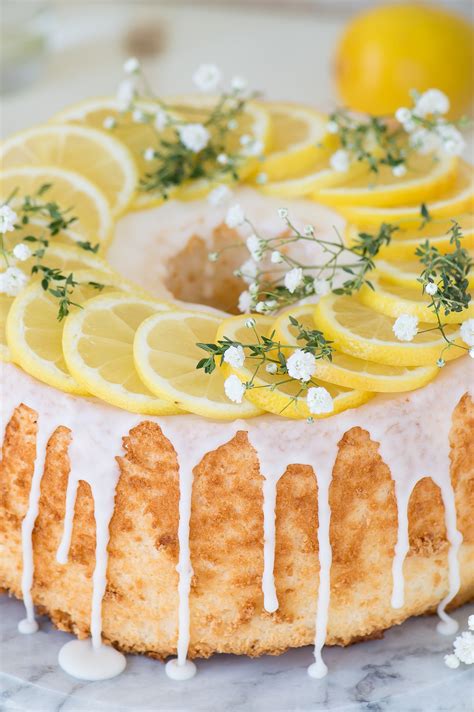 It has a wonderful light, airy fluffy texture. Lemon Angel Food Cake | The First Year