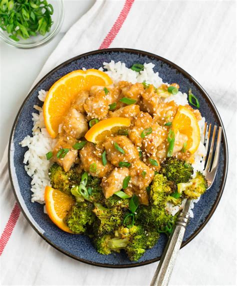 Shake off extra cornstarch, then dip into the egg whites and then roll into the panko until fully coated. Healthy Orange Chicken {Easy Baked Recipe} | Eve Erasmus ...