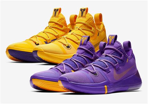 Shop top fashion brands basketball at the best part of your day is seeing the los angeles lakers on the basketball court. Nike Kobe AD Lakers Pack Gold Purple Release Info ...