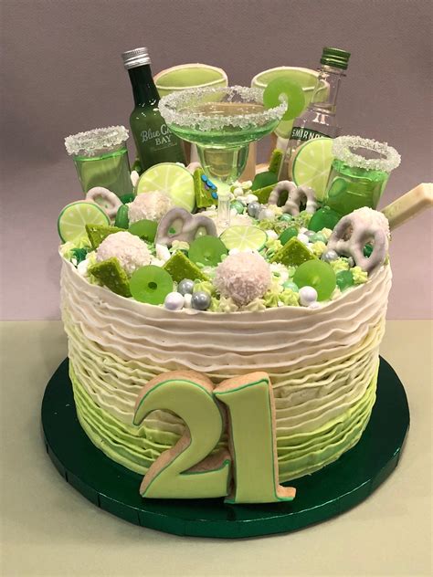 Margarita Cake Alcohol Cake 21st Birthday Cake Drip Cake Drip Cake Fun