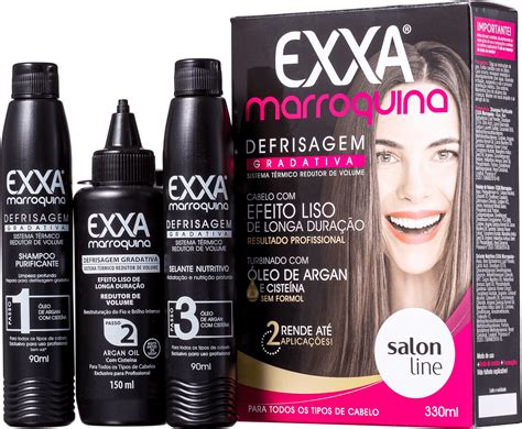 Kit Salon Line Exxa Marroquina Defrisagem | Beleza na Web