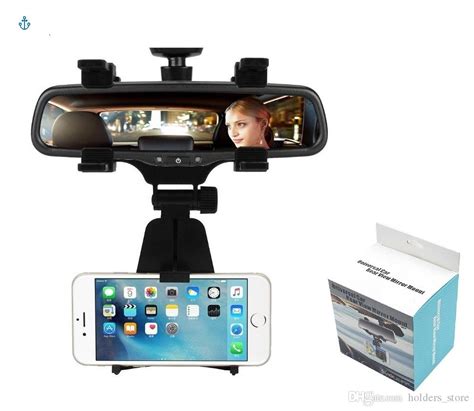 2019 Universal 360 Degrees Car Rearview Mirror Mount Phone Holder Phone