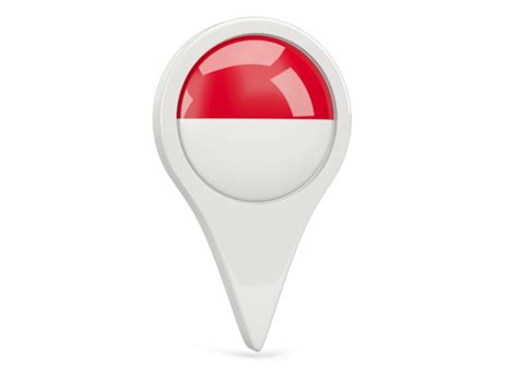 Download Round pin icon. Illustration of flag of Indonesia